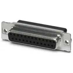 D-Sub socket, 25 pole, standard, straight, crimp connection, 1689941