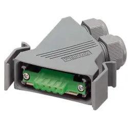 D-Sub plug, 5 pole, straight, screw connection, 1652240