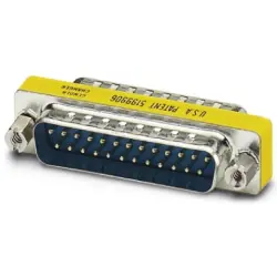 Gender changer, D-Sub plug, 25 pole to D-Sub plug, 25 pole, straight, 1652693