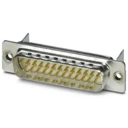 D-Sub plug, 25 pole, standard, equipped, angled, solder pin, 1654824