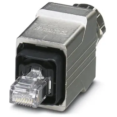 Plug, RJ45, 4 pole, 4P4C, Cat 5, IDC connection, 1403366 - 1