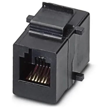 Modular adapter, RJ12 socket to RJ12 socket, straight, Cat 3, 1656356 - 1