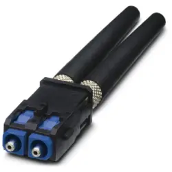 FO plug, SC-RJ, POF, copper alloy, black, 1654879