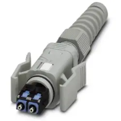 FO plug, SC-RJ, POF, copper alloy, gray, 1657009