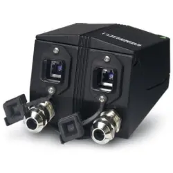 Terminal socket, 2 x RJ45, horizontal, 1 row, (W x H x D) 98 x 81 x 149 mm, black, 1404281