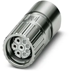 Jack, M23, 8 pole, crimp connection, screw locking, straight, 1628821