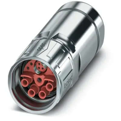 Jack, M23, 15 pole, crimp connection, SPEEDCON locking, straight, 1157073 - 1