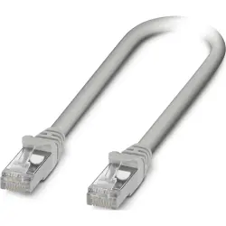 Patch cable, RJ45 plug, straight to RJ45 plug, straight, Cat 5, S/UTP, LSZH, 0.3 m, gray, 1227558