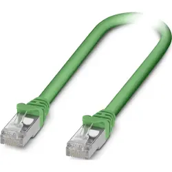 Patch cable, RJ45 plug, straight to RJ45 plug, straight, Cat 5, S/UTP, LSZH, 1 m, green, 1523684