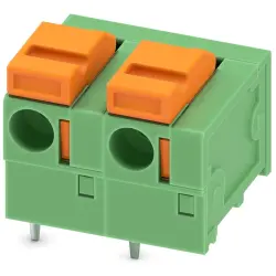 PCB terminal, 1 pole, pitch 7.62 mm, AWG 24-16, 17.5 A, spring-clamp connection, green, 1790513