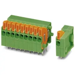 PCB terminal, 29 pole, pitch 2.54 mm, AWG 26-20, 6 A, spring-clamp connection, green, 1810874
