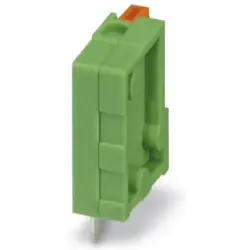 PCB terminal, 1 pole, pitch 5.08 mm, AWG 26-20, 6 A, spring-clamp connection, green, 1791855