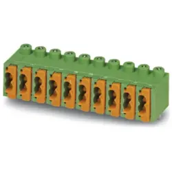 PCB terminal, 2 pole, pitch 3.5 mm, AWG 26-20, 4 A, spring-clamp connection, green, 1928767