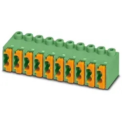 PCB terminal, 5 pole, pitch 3.5 mm, AWG 26-20, 4 A, spring-clamp connection, green, 1913950