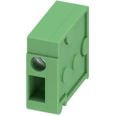 PCB terminal, 1 pole, pitch 5 mm, AWG 24-14, 24 A, screw connection, green, 1700008 - 1