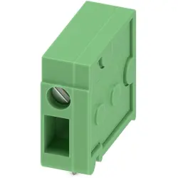 PCB terminal, 1 pole, pitch 5 mm, AWG 24-14, 24 A, screw connection, green, 1700040