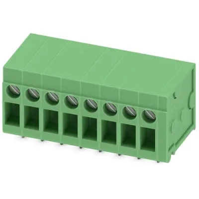 PCB terminal, 8 pole, pitch 5 mm, AWG 24-14, 24 A, screw connection, green, 1773219 - 1
