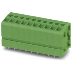 PCB terminal, 3 pole, pitch 5 mm, AWG 24-14, 24 A, screw connection, green, 1704897