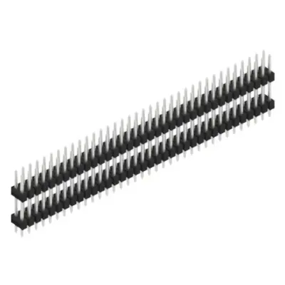 Pin header, 72 pole, pitch 2.54 mm, straight, black, SL 6 121 72 Z - 1
