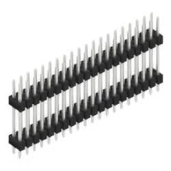 Pin header, 40 pole, pitch 2.54 mm, straight, black, SL 6 156 40 Z