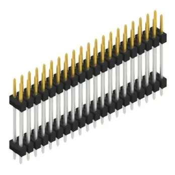 Pin header, 40 pole, pitch 2.54 mm, straight, black, SL 6 172 40 S - 1