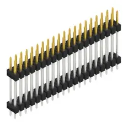 Pin header, 40 pole, pitch 2.54 mm, straight, black, SL 6 172 40 S