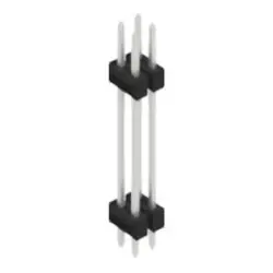 Pin header, 4 pole, pitch 2.54 mm, straight, black, SL 6 223 4 Z