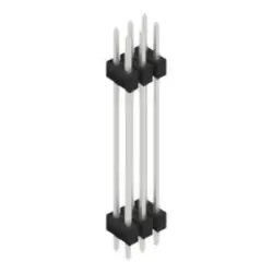 Pin header, 6 pole, pitch 2.54 mm, straight, black, SL 6 285 6 Z
