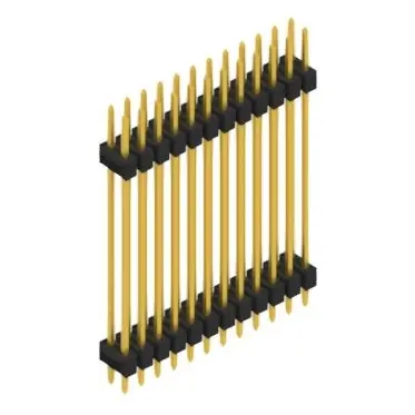 Pin header, 24 pole, pitch 2.54 mm, straight, black, SL 6 315 24 G - 1