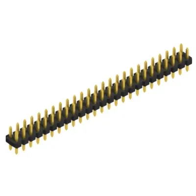 Pin header, 50 pole, pitch 2.54 mm, straight, black, SL LP 2 082 50 G - 1