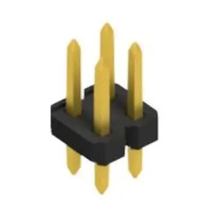 Pin header, 4 pole, pitch 2.54 mm, straight, black, SL LP 2 097 4 G - 1