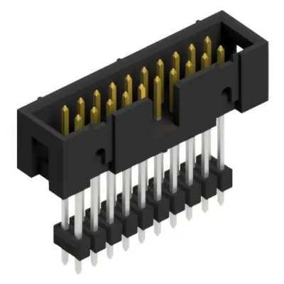 Pin header, 20 pole, pitch 2.54 mm, straight, black, SLU 20 241 S - 1