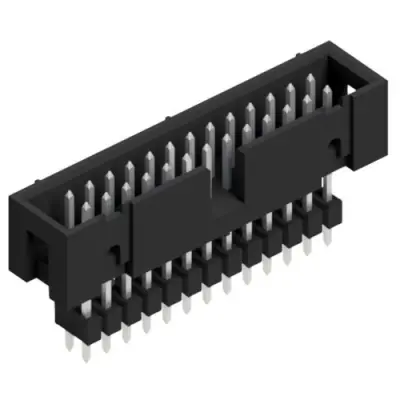 Pin header, 26 pole, pitch 2.54 mm, straight, black, SLU 26 191 Z - 1