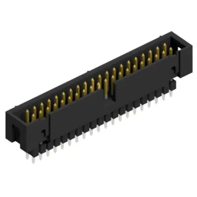 Pin header, 40 pole, pitch 2.54 mm, straight, black, SLU 40 165 S - 1