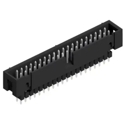 Pin header, 40 pole, pitch 2.54 mm, straight, black, SLU 40 165 Z - 1