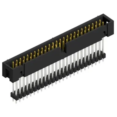 Pin header, 50 pole, pitch 2.54 mm, straight, black, SLU 50 266 S - 1