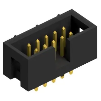 Pin header, 10 pole, pitch 2.54 mm, straight, black, SLUP 31 10 G - 1