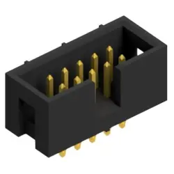 Pin header, 10 pole, pitch 2.54 mm, straight, black, SLUP 31 10 G