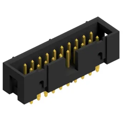 Pin header, 20 pole, pitch 2.54 mm, straight, black, SLUP 31 20 G - 1