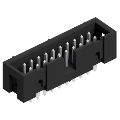 Pin header, 20 pole, pitch 2.54 mm, straight, black, SLUP 31 20 Z - 1