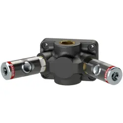Final distribution box, L 156 mm, 12 bar, PA, for jacks, 107578