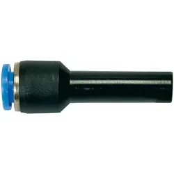 Hose connector, L 46.8 mm, 10 bar, plastic/brass, for hose outer Ø 8 mm, 109881