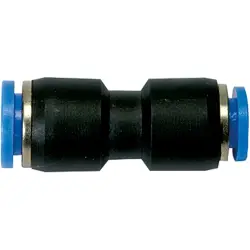Hose connector, L 39.4 mm, 10 bar, plastic/brass, for hose outer Ø 10/8 mm, 109804