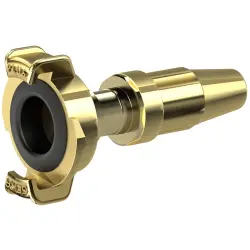 GEKA spray nozzle with coupling connector, brightbrass, DN 13, 107801, K 711