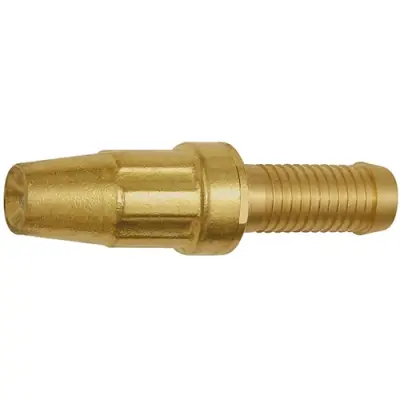 GEKA spray nozzle with hose connector, bright brass, I.D. 13, 107798, K 701 - 1