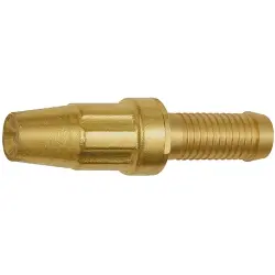 GEKA spray nozzle with hose connector, bright brass, I.D. 19, 107799, K 703