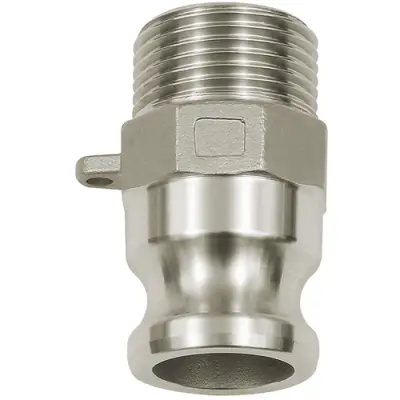 Kamlok quick-connect coupling plug, L 81.5 mm, 16 bar, stainless steel, for hose, 108135 - 1