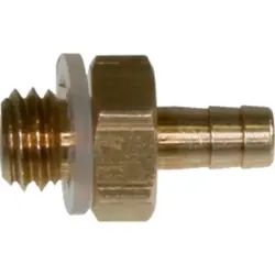 Hose grommet, L 12.5 mm, brass, for 4 x 1 tubing, 50.040