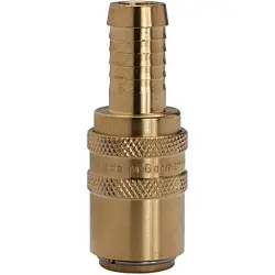 Temperature control coupling, L 61.5 mm, 15 bar, brass, for hose, 107956