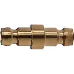 Connecting piece, L 34 mm, 15 bar, brass, for temperature controlled couplings, 107952